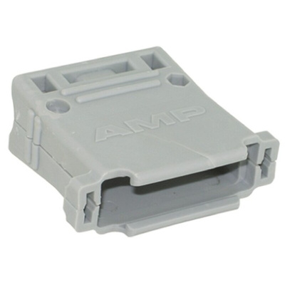TE Connectivity Amplimite HD-20 Series Thermoplastic Right Angle, Straight D Sub Backshell, 25 Way