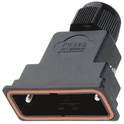 FCT from Molex FWA Series ABS D Sub Backshell, 25 Way, Strain Relief