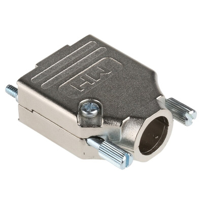 MH Connectors MHDTZK-RA Series Zinc D Sub Backshell, 9 Way, Strain Relief