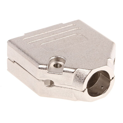 MH Connectors MHDTZK-RA Series Zinc D Sub Backshell, 15 Way, Strain Relief