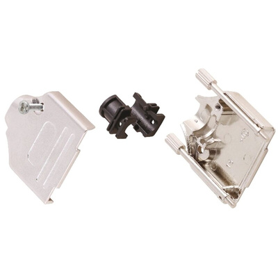 MH Connectors MHDTZK-RA Series Zinc D Sub Backshell, 37 Way, Strain Relief