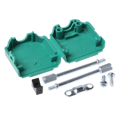 MH Connectors MHDPPK-SLIM Series Polyamide D Sub Backshell, 9 Way, Strain Relief