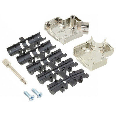 HARTING Metal Angled D Sub Backshell, 9 Way