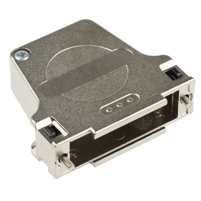 Phoenix Contact DSSC Series Die Cast Zinc Right Angle D Sub Backshell, 25 Way, Strain Relief