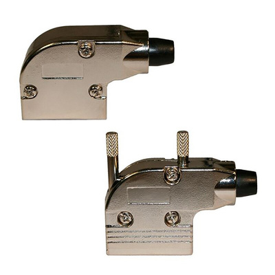 Norcomp 981 Series Zinc Right Angle D Sub Backshell, 9 Way