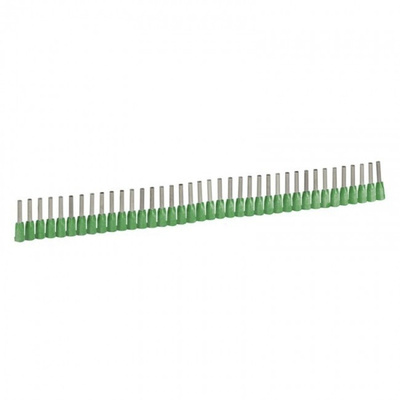 Legrand, Starfix Insulated Crimp Bootlace Ferrule, 8mm Pin Length, 1.1mm Pin Diameter, 0.34mm² Wire Size, Green
