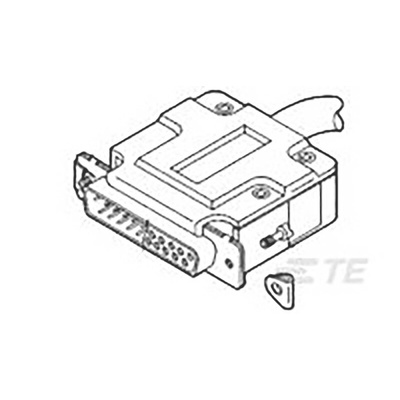 TE Connectivity, AMPLIMITE Series Backshell/Cable Clamp For Use With AMPLIMITE Subminiature D Connectors