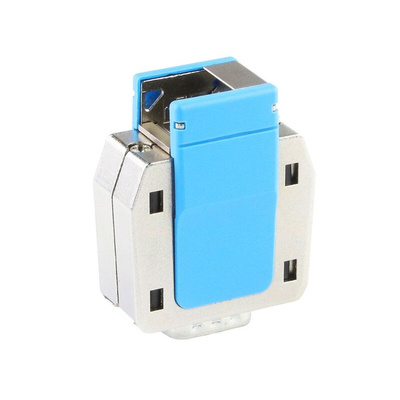 Molex 213032 Series Die Cast Zinc Angled, Straight D Sub Backshell, 3 Way, Strain Relief
