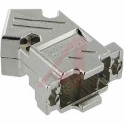 connector accessory,d-sub,metalized plastic hood,45 degree exit,for 9 contact
