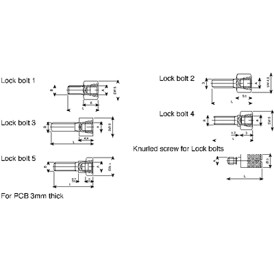 Provertha, TMC Series Female Screw Lock For Use With D-Sub Connector