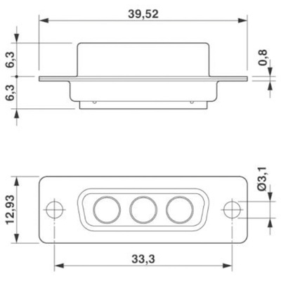 Phoenix Contact Receptacle For Use With D-Sub Connector