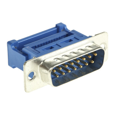 RS PRO 15 Way Cable Mount D-sub Connector Plug, 2.54mm Pitch