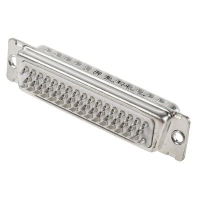 Amphenol ICC 50 Way Panel Mount D-sub Connector Plug, 2.76mm Pitch