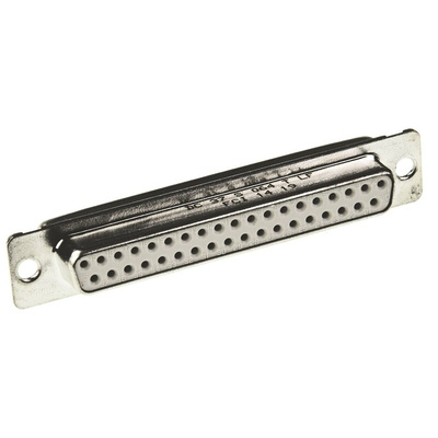 Amphenol ICC 37 Way Panel Mount D-sub Connector Socket, 2.76mm Pitch