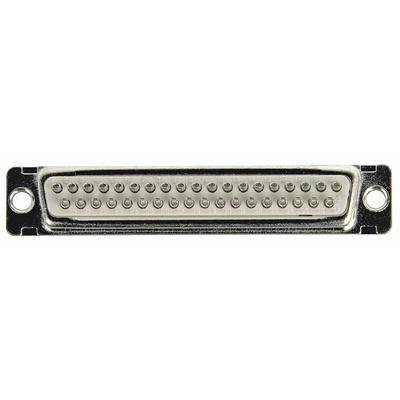 Amphenol ICC 37 Way Panel Mount D-sub Connector Socket, 2.76mm Pitch