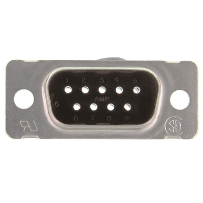 TE Connectivity Amplimite HDP-20 9 Way Cable Mount D-sub Connector Plug