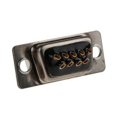 Cinch FD 9 Way Panel Mount D-sub Connector Socket, 2.76mm Pitch