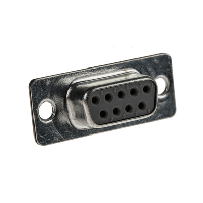 Cinch FD 9 Way Panel Mount D-sub Connector Socket, 2.76mm Pitch