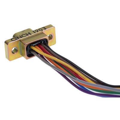 RS PRO 9 Way Panel Mount D-sub Connector Plug