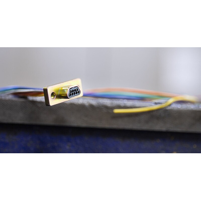 RS PRO 9 Way Panel Mount D-sub Connector Plug