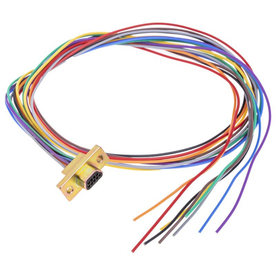 RS PRO 9 Way Panel Mount D-sub Connector Plug