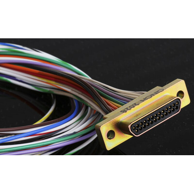 RS PRO 25 Way Panel Mount D-sub Connector Plug, 2.77mm Pitch