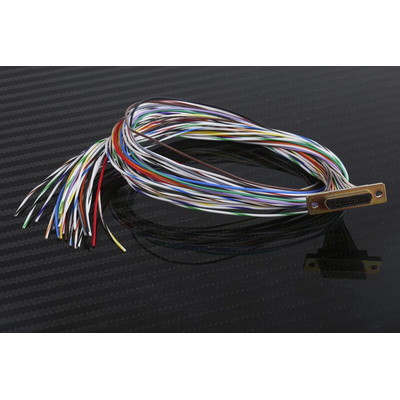 RS PRO 25 Way Panel Mount D-sub Connector Plug, 2.77mm Pitch