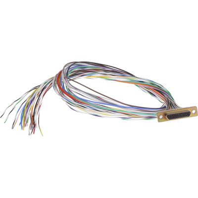 RS PRO 25 Way Panel Mount D-sub Connector Plug, 2.77mm Pitch
