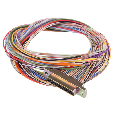 RS PRO 37 Way Panel Mount D-sub Connector Plug