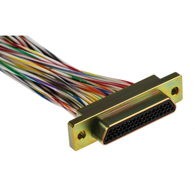 RS PRO 51 Way Panel Mount D-sub Connector Plug