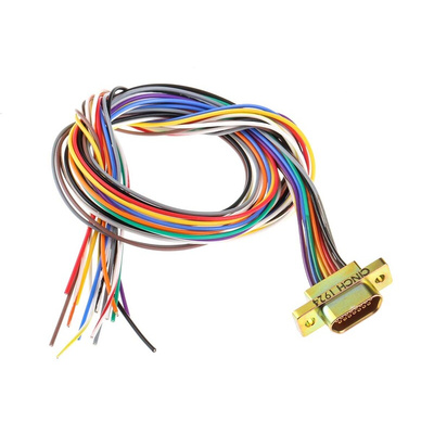 RS PRO 15 Way Panel Mount D-sub Connector Socket, 2.77mm Pitch