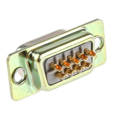RS PRO 9 Way Panel Mount D-sub Connector Plug, 2.77mm Pitch