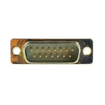 RS PRO 15 Way Panel Mount D-sub Connector Plug, 2.77mm Pitch