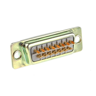 RS PRO 15 Way Panel Mount D-sub Connector Plug, 2.77mm Pitch