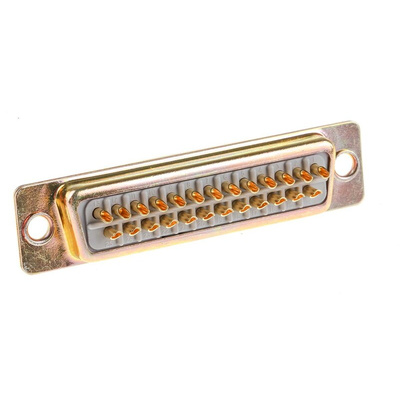 RS PRO 25 Way Panel Mount D-sub Connector Plug, 2.77mm Pitch
