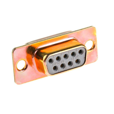 RS PRO 9 Way Panel Mount D-sub Connector Socket, 2.77mm Pitch
