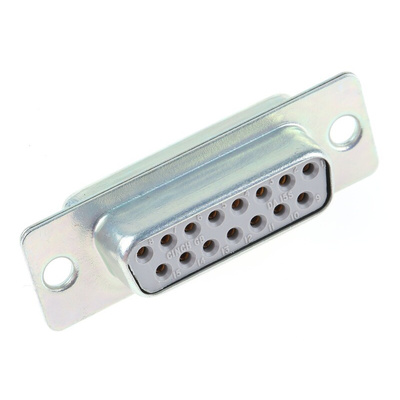 RS PRO 15 Way Panel Mount D-sub Connector Socket