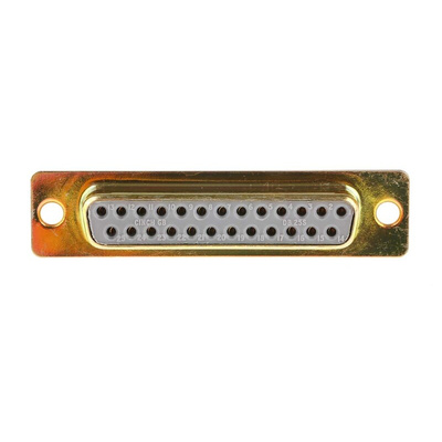 RS PRO 25 Way Panel Mount D-sub Connector Socket, 2.77mm Pitch
