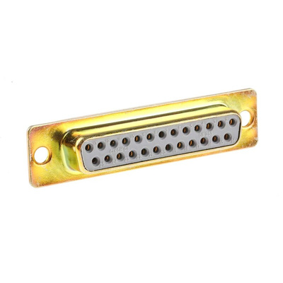 RS PRO 25 Way Panel Mount D-sub Connector Socket, 2.77mm Pitch