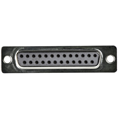 RS PRO 25 Way Panel Mount D-sub Connector Socket