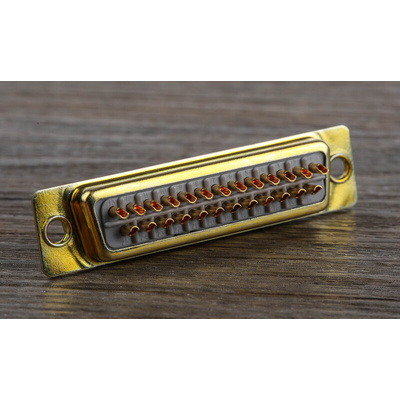 RS PRO 25 Way Panel Mount D-sub Connector Plug