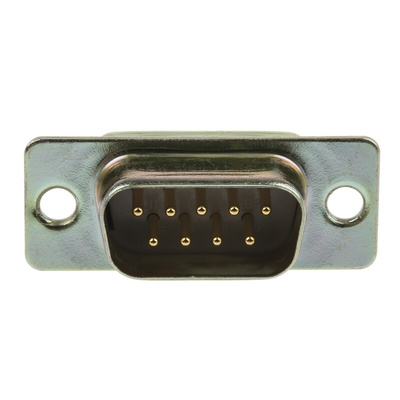 RS PRO 9 Way Through Hole D-sub Connector Plug, 2.74mm Pitch