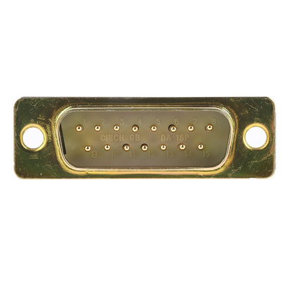 RS PRO 15 Way Through Hole D-sub Connector Plug