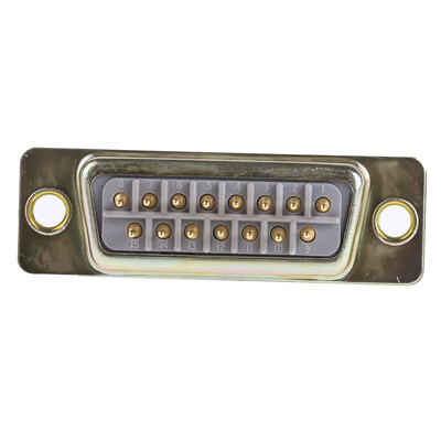 RS PRO 15 Way Through Hole D-sub Connector Plug