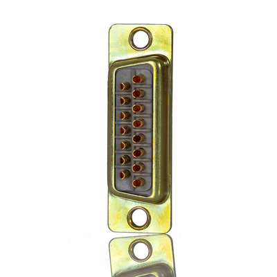 RS PRO 15 Way Panel Mount D-sub Connector Plug