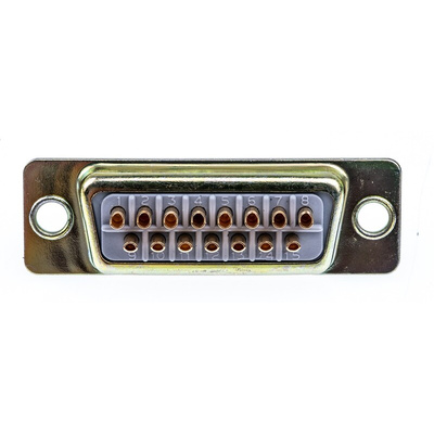 RS PRO 15 Way Panel Mount D-sub Connector Socket