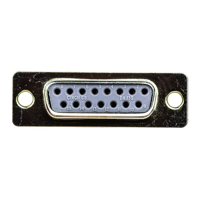 RS PRO 15 Way Panel Mount D-sub Connector Socket
