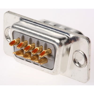 RS PRO 9 Way Panel Mount D-sub Connector Plug, 2.74mm Pitch