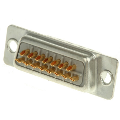 RS PRO 15 Way Panel Mount D-sub Connector Plug