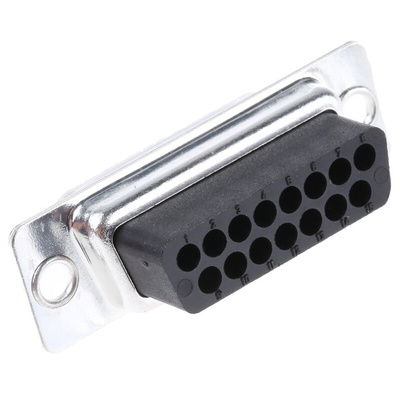 RS PRO 15 Way Cable Mount D-sub Connector Socket